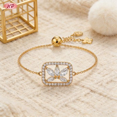 Elegant 18K Gold Plated Cubic Zirconia Bracelet Bulk Supplier | AAA CZ Gift Jewelry