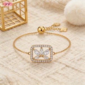 Elegant 18K Gold Plated Cubic Zirconia Bracelet Bulk Supplier | AAA CZ Gift Jewelry