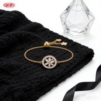 Delicate 18K Gold Plated Cubic Zirconia Bracelet Export Manufacturer | AAA CZ for Women