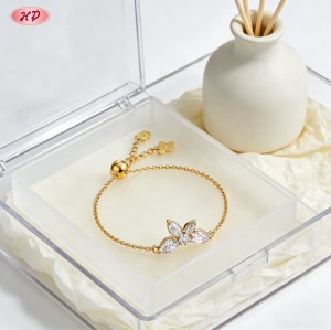 Stunning CZ Bracelet OEM Jewelry Factory | Premium gold plating finish with premium cub...