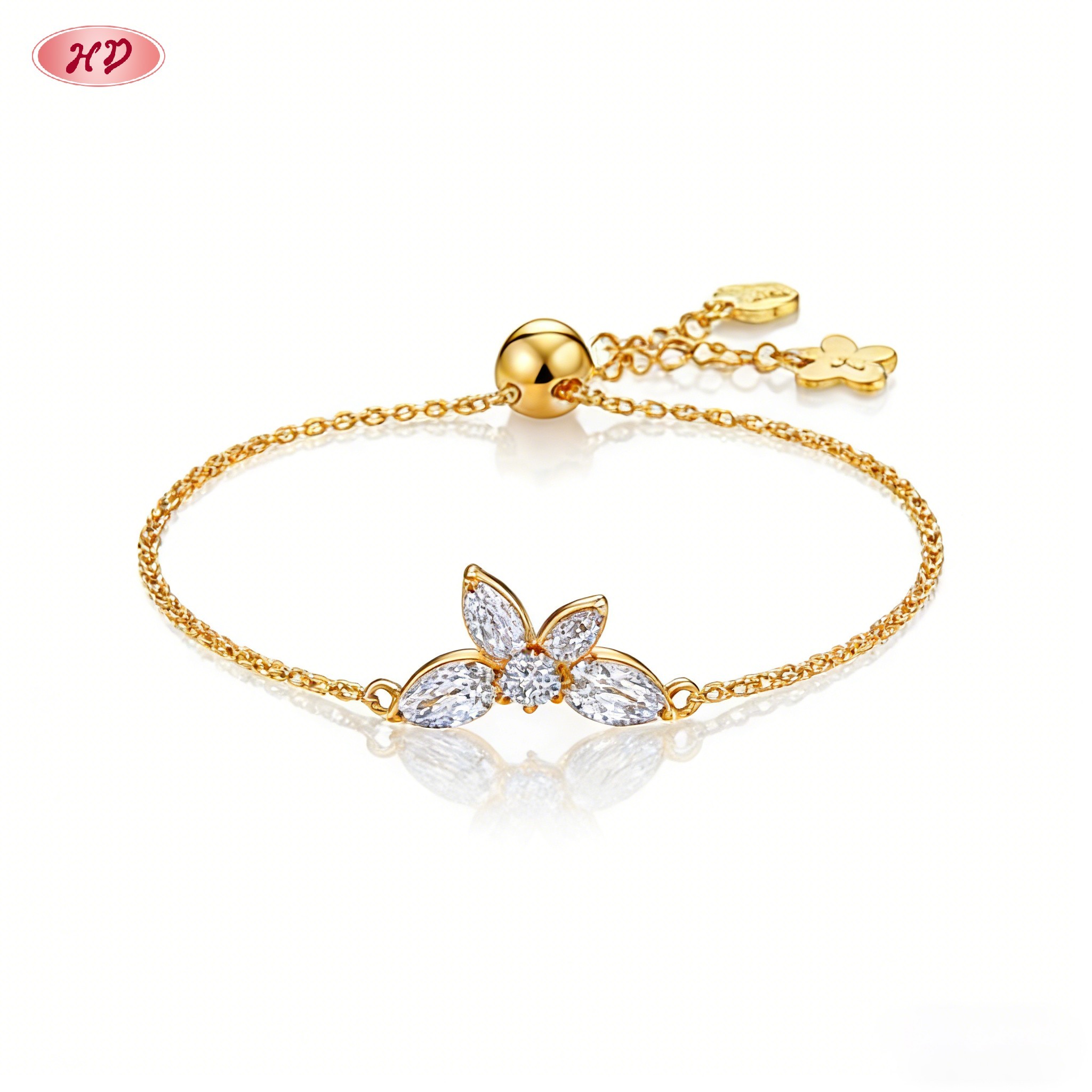 Stunning CZ bracelet side view