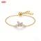 Stunning Cubic Zirconia Bracelet OEM Jewelry Factory | 18K Gold Plated Brass AAA CZ
