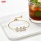 Bold Cubic Zirconia Bracelet Wholesale | 18K Gold Plated Brass AAA CZ for Resellers