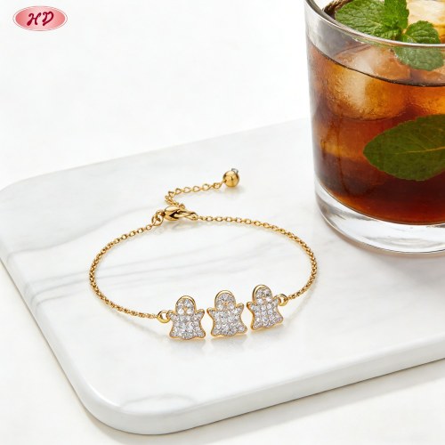 Bold CZ Bracelet Wholesale | Premium gold plating finish with premium cubic zirconia ac...