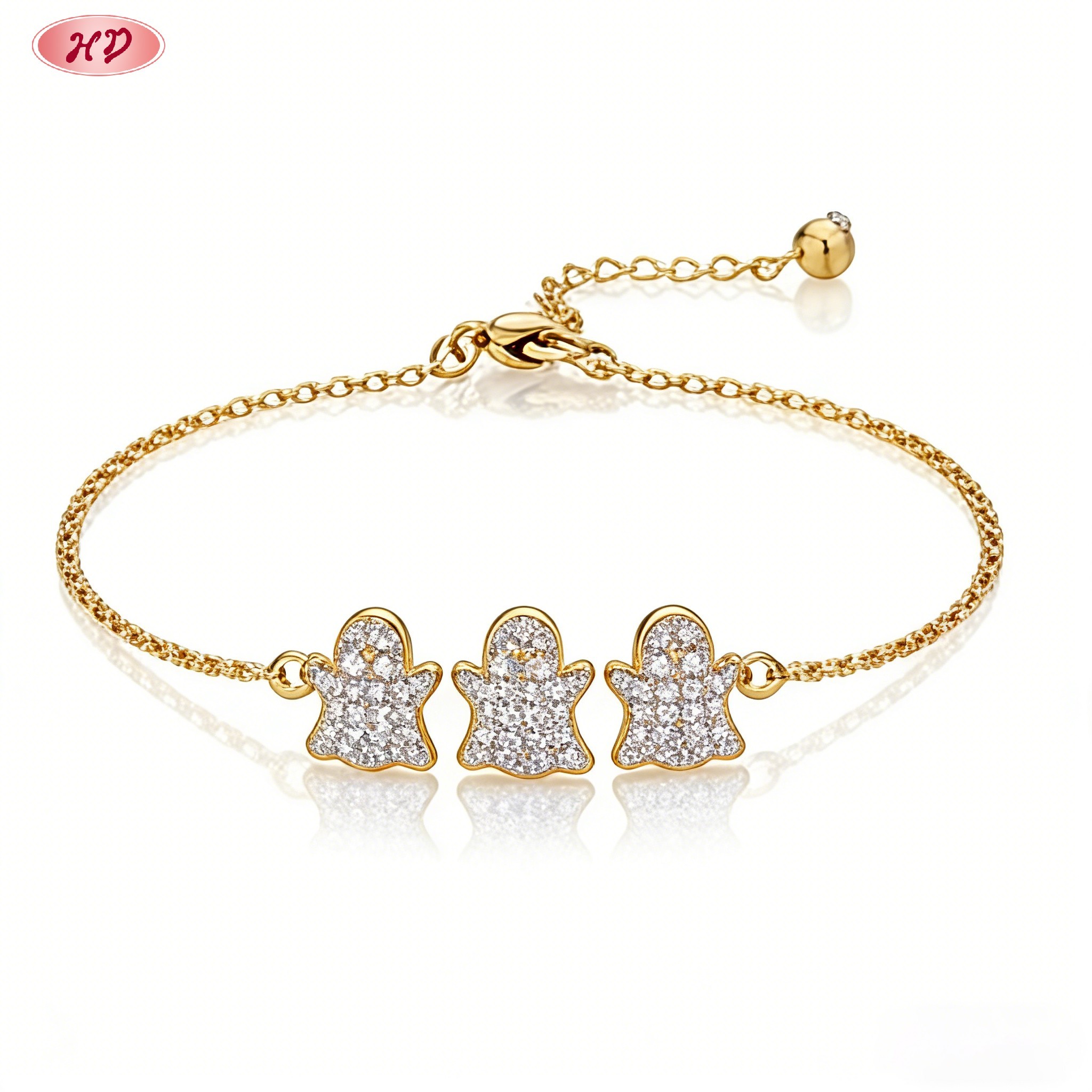 Bold CZ bracelet side view