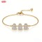 Bold Cubic Zirconia Bracelet Wholesale | 18K Gold Plated Brass AAA CZ for Resellers