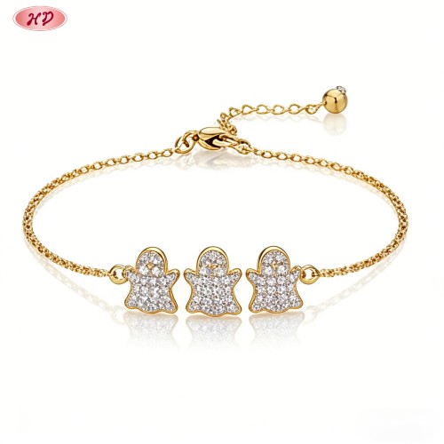 Bold CZ Bracelet Wholesale | Premium gold plating finish with premium cubic zirconia ac...