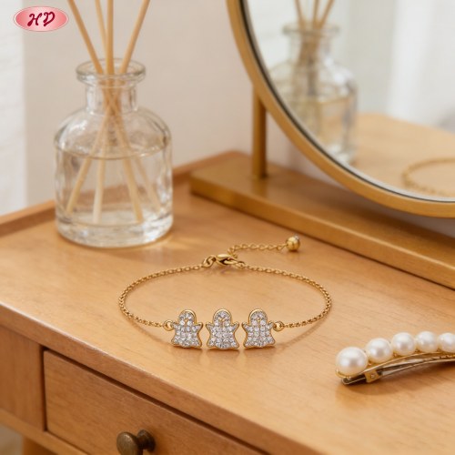 Bold CZ Bracelet Wholesale | Premium gold plating finish with premium cubic zirconia ac...