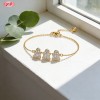 Bold CZ Bracelet Wholesale | Premium gold plating finish with premium cubic zirconia ac...