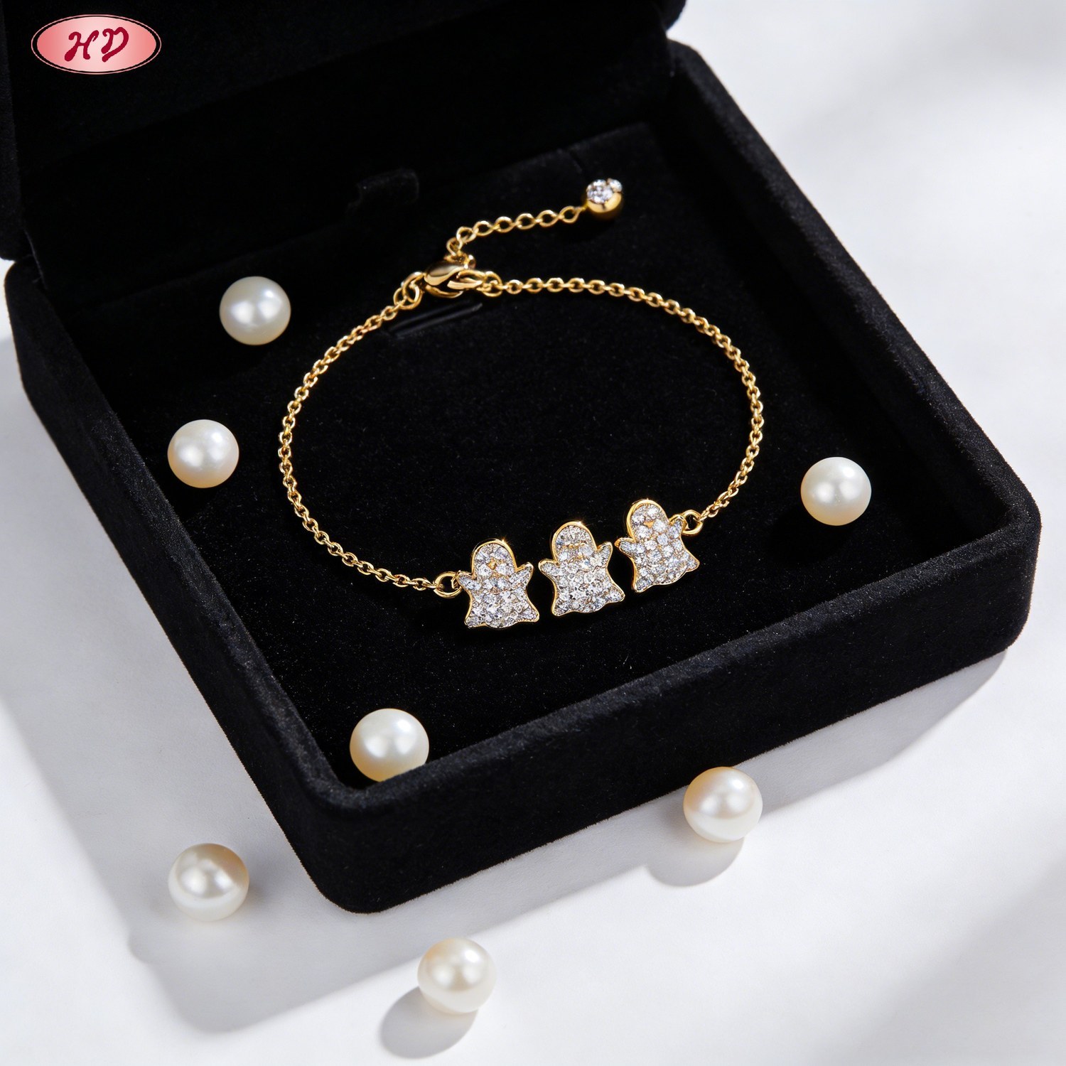 Bold CZ bracelet set view