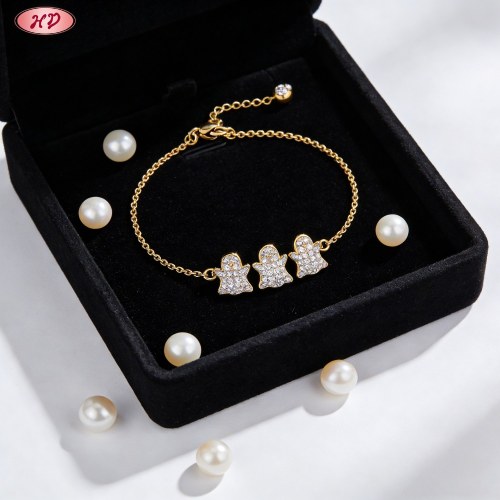 Bold CZ Bracelet Wholesale | Premium gold plating finish with premium cubic zirconia ac...