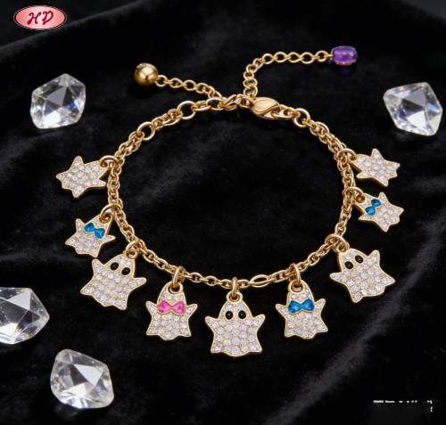 Refined CZ Bracelet Factory Direct Supply | Premium gold plating finish with premium cu...