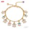 Refined Cubic Zirconia Bracelet Factory Direct Supply | 18K Gold Plated Brass AAA CZ
