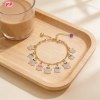 Refined CZ Bracelet Factory Direct Supply | Premium gold plating finish with premium cu...