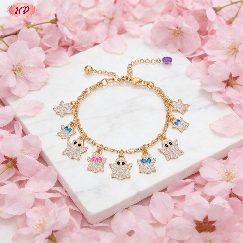 Refined CZ Bracelet Factory Direct Supply | Premium gold plating finish with premium cu...