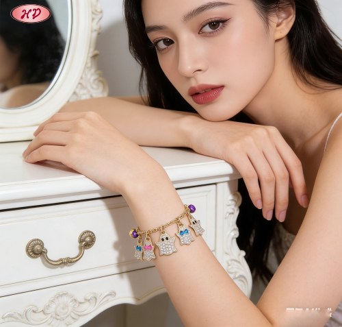 Refined CZ Bracelet Factory Direct Supply | Premium gold plating finish with premium cu...