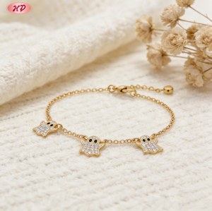 Luxurious Cubic Zirconia Bracelet Bulk Supplier | 18K Gold Plated Brass AAA CZ Jewelry