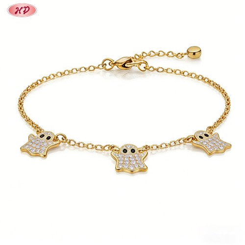 Luxurious CZ Bracelet Bulk Supplier | Premium gold plating finish with premium cubic zi...