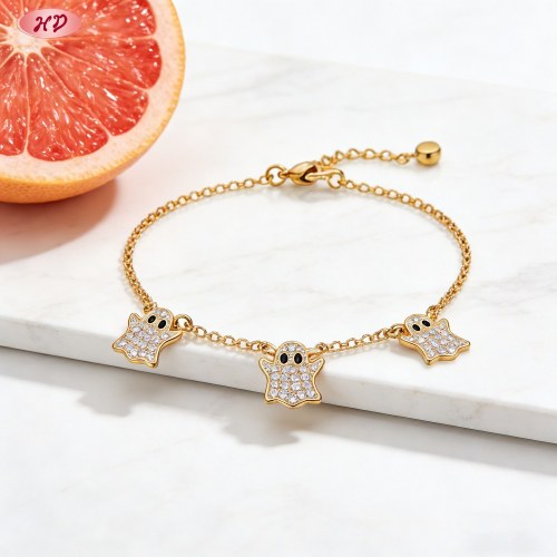 Luxurious CZ Bracelet Bulk Supplier | Premium gold plating finish with premium cubic zi...