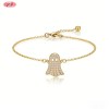 Dazzling CZ Bracelet Export Manufacturer | Premium gold plating finish with premium cub...