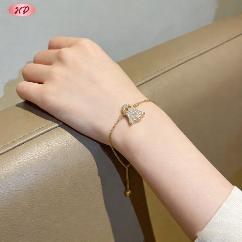 Dazzling CZ Bracelet Export Manufacturer | Premium gold plating finish with premium cub...