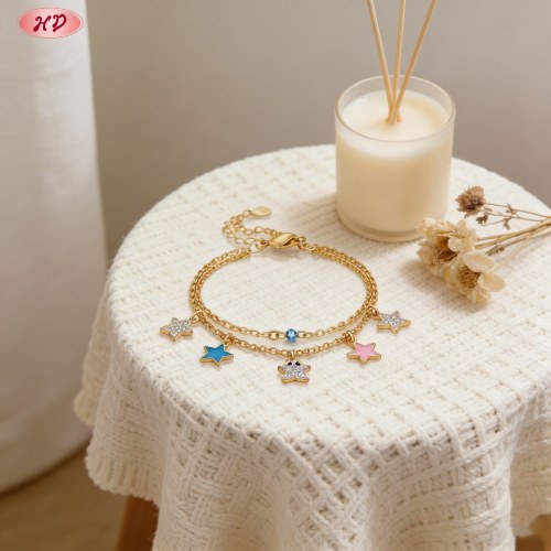Modern Classic CZ Bracelet OEM Jewelry Factory | Premium gold plating finish with premi...