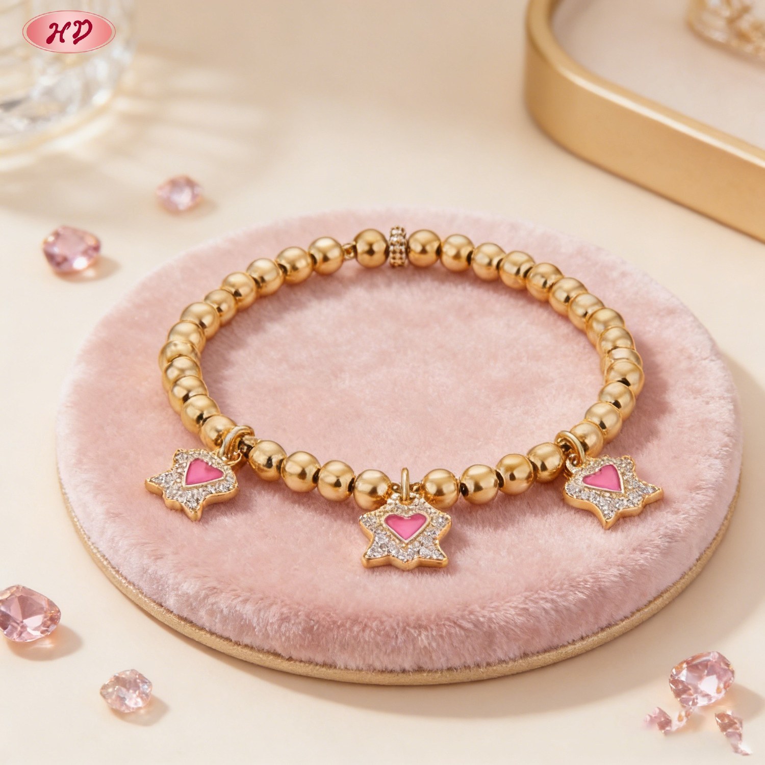Exquisite CZ bracelet detail view
