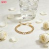 Trendy CZ Bracelet Factory Direct Supply | Premium gold plating finish with premium cub...