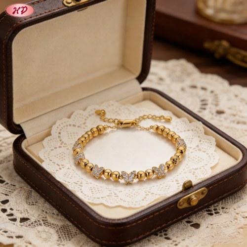 Trendy CZ Bracelet Factory Direct Supply | Premium gold plating finish with premium cub...