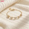 Eye-catching CZ Bracelet Bulk Supplier | Premium gold plating finish with premium cubic...