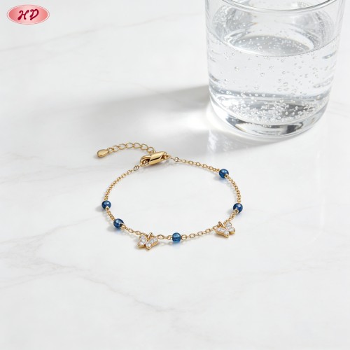 Chic CZ Bracelet Export Manufacturer | Premium gold plating finish with premium cubic z...