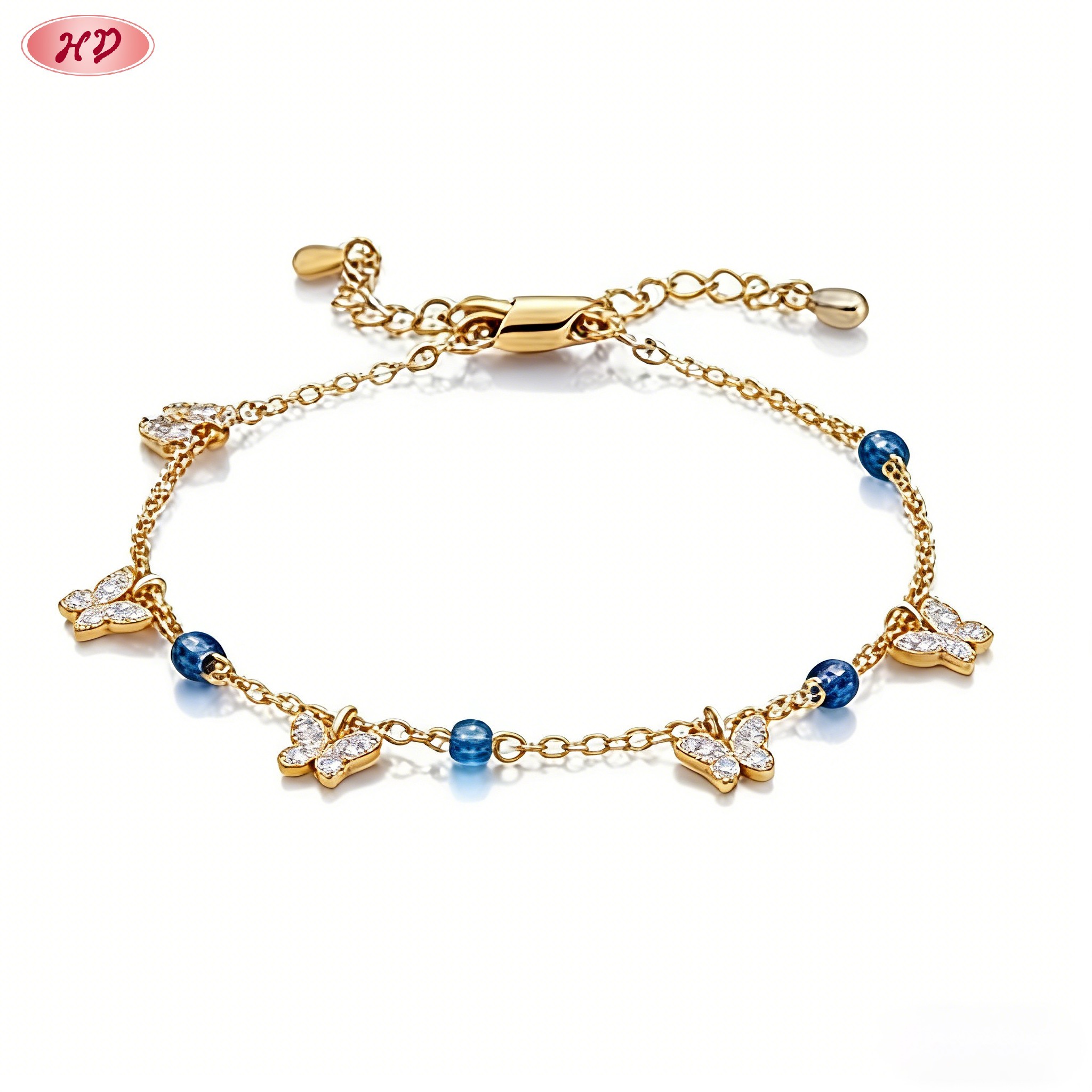 Chic CZ bracelet side view