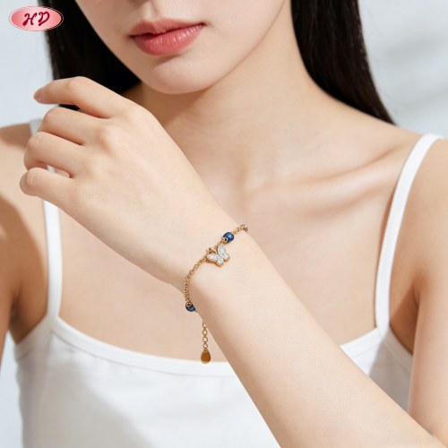 Chic CZ Bracelet Export Manufacturer | Premium gold plating finish with premium cubic z...