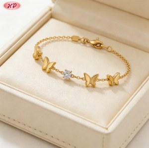 Sophisticated Cubic Zirconia Bracelet OEM Jewelry Factory | 18K Gold Plated Brass AAA CZ