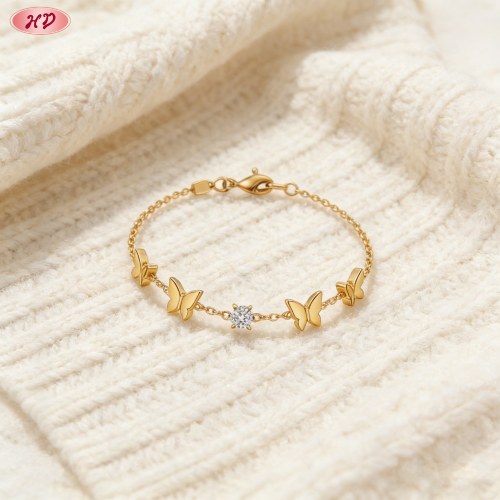 Sophisticated CZ Bracelet OEM Jewelry Factory | Premium gold plating finish with premiu...