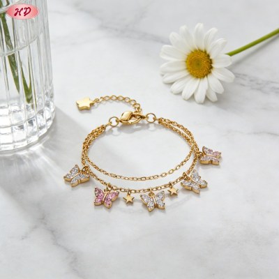 Elegant CZ Bracelet Wholesale | Premium gold plating finish with premium cubic zirconia...