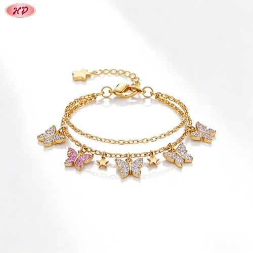 Elegant CZ Bracelet Wholesale | Premium gold plating finish with premium cubic zirconia...
