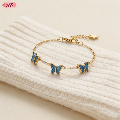 Delicate CZ Bracelet Manufacturer | Premium gold plating finish with premium cubic zirc...
