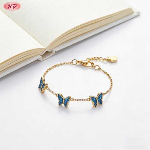 Delicate CZ Bracelet Manufacturer | Premium gold plating finish with premium cubic zirc...