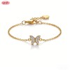 Stunning CZ Bracelet Factory Direct Supply | Premium gold plating finish with premium c...
