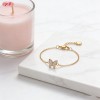 Stunning CZ Bracelet Factory Direct Supply | Premium gold plating finish with premium c...