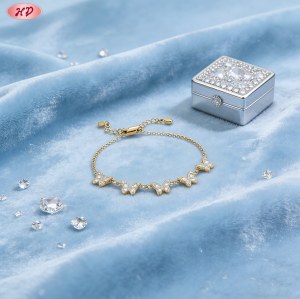 Bold Cubic Zirconia Bracelet Bulk Supplier | 18K Gold Plated Brass AAA CZ for Women
