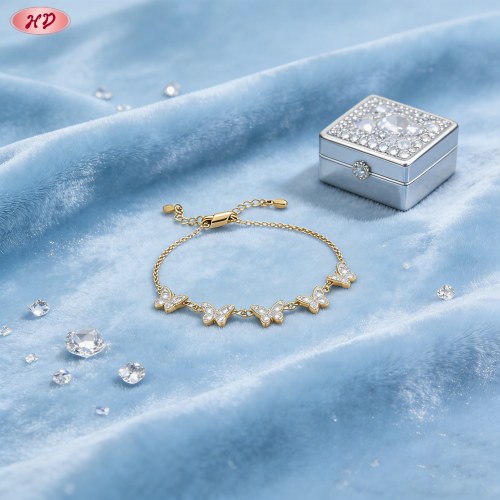 Bold CZ Bracelet Bulk Supplier | Premium gold plating finish with premium cubic zirconi...