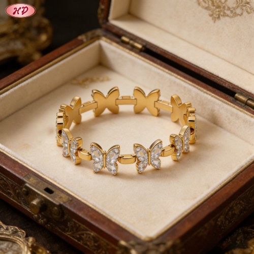 Refined CZ Bracelet OEM Jewelry Factory | Premium gold plating finish with premium cubi...
