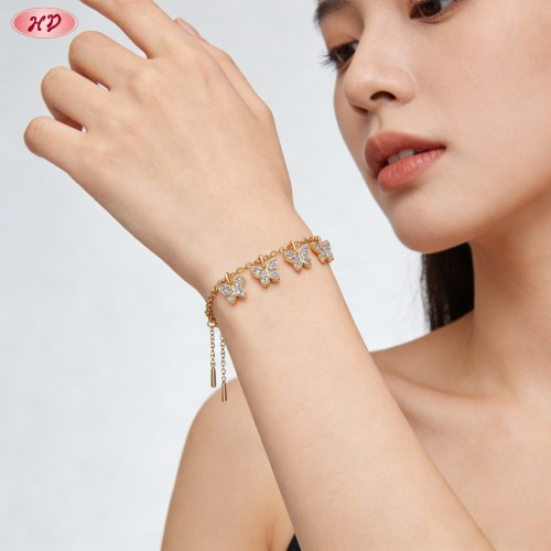 Fabricante exportador, pulsera de circonita cúbica artesanal | Latón chapado en oro de 18k AAA CZ