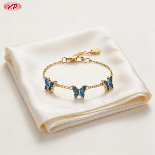 Fabricante pulsera de circonita cúbica delicada | Latón chapado en oro de 18k AAA CZ para mujer