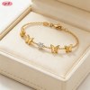 OEM-Schmuckfabrik, anspruchsvolles Zirkonia-Armband | 18 Karat vergoldetes Messing AAA CZ