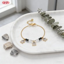 Hersteller, zeitloses Zirkonia-Armband | 18 Karat vergoldetes Messing AAA CZ