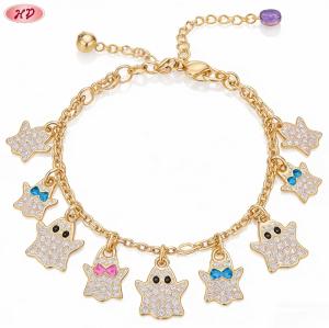 Refined Cubic Zirconia Bracelet Factory Direct Supply | 18K Gold Plated Brass AAA CZ
