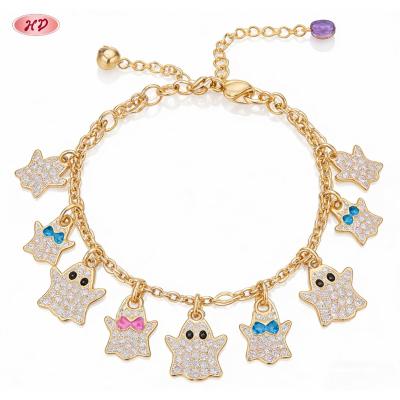 Refined Cubic Zirconia Bracelet Factory Direct Supply | 18K Gold Plated Brass AAA CZ